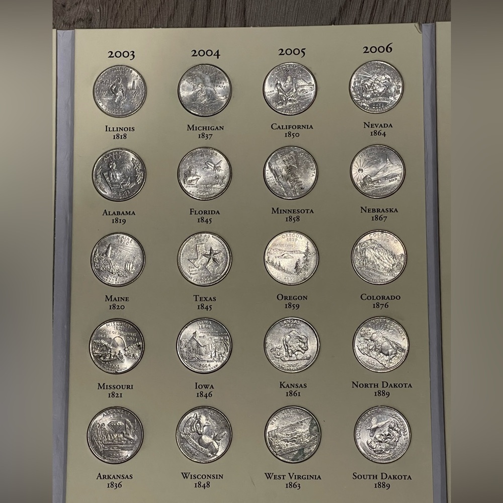 Fifty State Quarters Collection Book - Picture 6 of 7